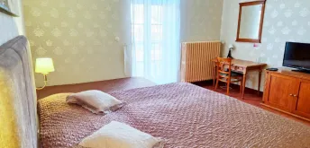 Dvoulůžkový pokoj - s výhledem na řeku, se sprchou a s balkónem