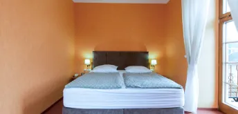 Apartmá -s výhledem na řeku, se sprchou i vanou, s balkónem a výstupem na terasu