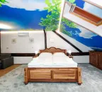 Apartmán Deluxe s krbem a vířivou vanou