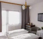 Dvoulůžkový pokoj s vanou a balkonem