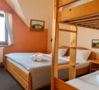 Čtyřlůžkový pokoj - Orlík (WC + sprcha)