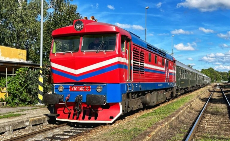 Výlet vlakem Bardotkou 15.6.2024  z Prahy do Bechyně