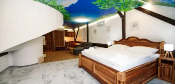 Apartmán Deluxe s krbem a vířivou vanou