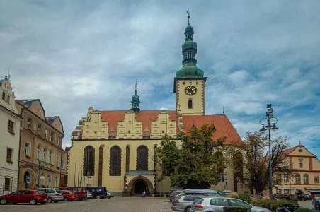 Vyhlídková věž kostela Proměnění Páně v Táboře