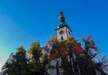 Vyhlídková věž kostela Proměnění Páně v Táboře