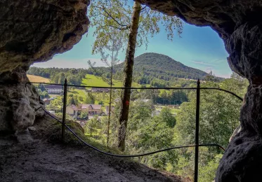 Výhled z jeskyně Kriegsloch