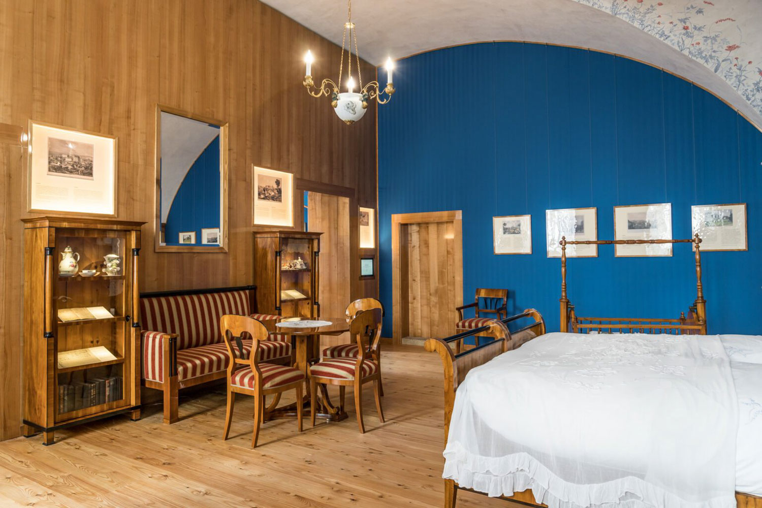 Foto: interiér rodného bytu Bedřicha Smetany